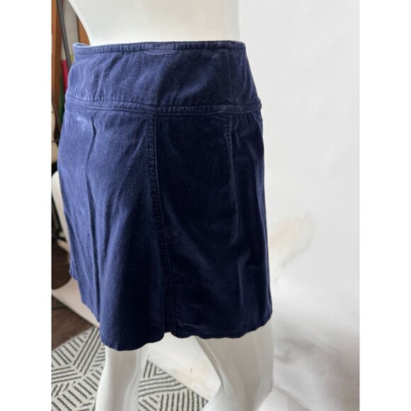 Express EXP Jeans Vintage Womens Cotton Velvet Skirt Navy Size 5/6 - Picture 11 of 15